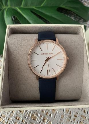Годинник michael kors годинник з синім ремінцем оригінал майкл корс наручний годинник2 фото