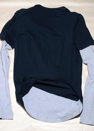 Лонгслив neil barrett m футболка с длинными рукавами двойная италия оригинал