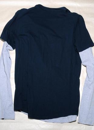 Лонгслив neil barrett m футболка с длинными рукавами двойная италия оригинал