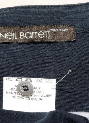 Лонгслив neil barrett m футболка с длинными рукавами двойная италия оригинал