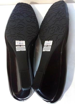 Стильные лаковые кожаные туфли на танкетке от бренда van dal, р.38 код t38037 фото