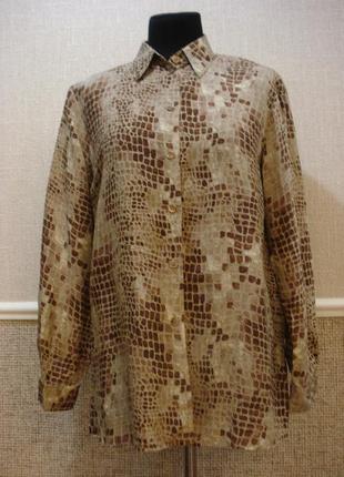 Класична подовжена сорочка з коміром розм 14/16