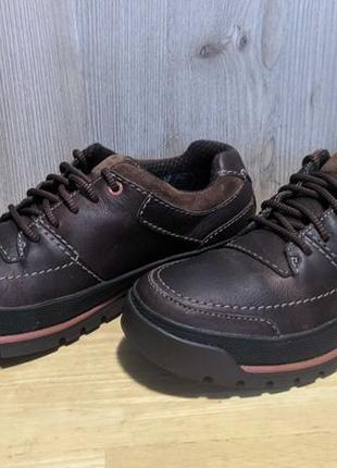 Туфли кожаные водостойкие clarks gtx, gore-tex