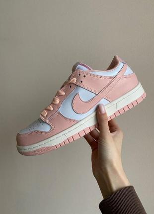 Женские кроссовки nike air jordan 1 pink white 37-38-39-40