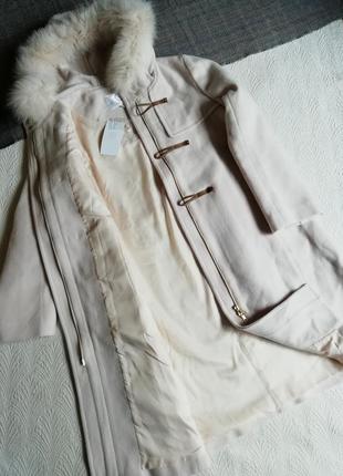 Демисезонное пальто с капюшоном пальто пальто трендового цвета5 фото