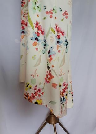 Платье нежное летнее в цветочный прин h&m  (размер 12)6 фото