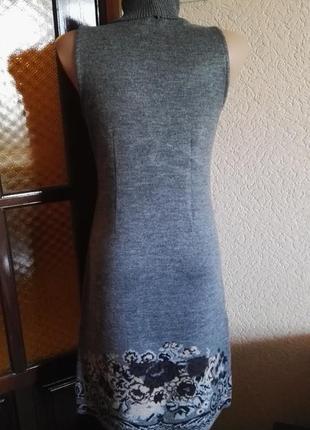 Платье (туника) женское теплое (полушерсть),размер s-m (42-44размер) от  be...tween2 фото