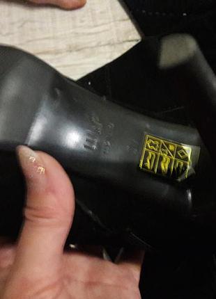 Шикарні чорні чоботи-ботфорти натуральна замша з бісером welfare розмір 37-37.5-38