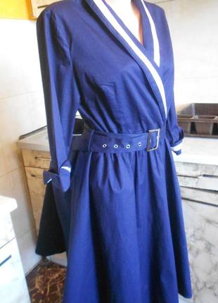 Платье темно-синее2 фото