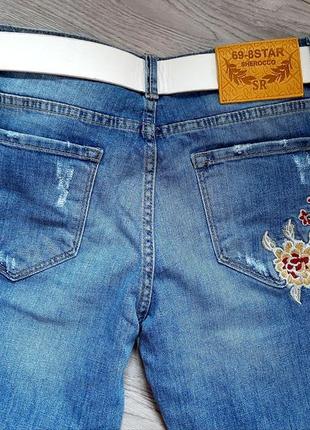 Стильные джинсы с вышивкой sherocco (турция).4 фото