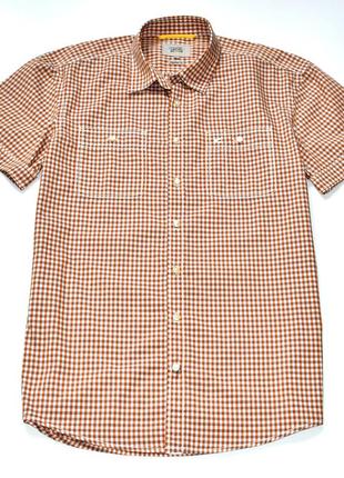 Camel active котоновая тенниска в мелкую клетку. м-ка8 фото