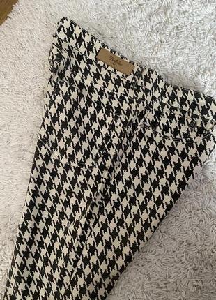 Модные стрейчевые брюки утиная лапка оригинал zara  made in cambodia 🇰🇭10 фото