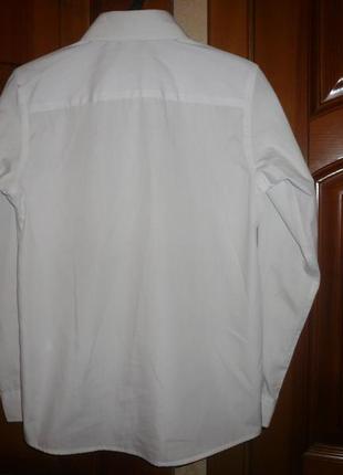 Рубашка белая tu 9 лет 134 см5 фото