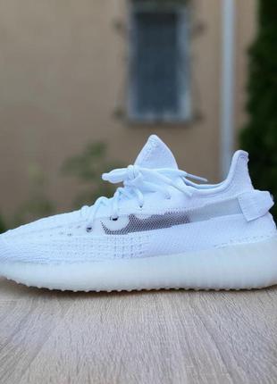 Жіночі кросівки adidas yeezy boost 350 білі якість топ / жіночі кросівки білі2 фото