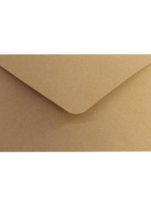 Набір крафт конверт крафтовий конверт еко мокроклеющийся з трикутним клапаном 11*16 см 10 шт3 фото
