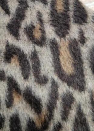 Деми пальто с леопардовым принтом8 фото