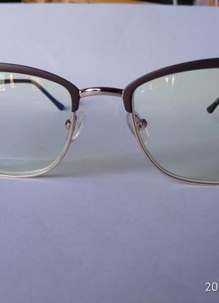 Стильні жіночі окуляри для зору -3,57 фото