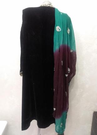 Красивое платье с шарфом в индийском стиле. платье сари.4 фото