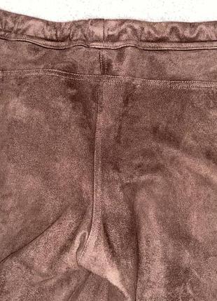 Стильные штанишки мом штаны цвет коричневый шоколадный3 фото