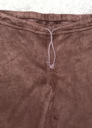 Стильные штанишки мом штаны цвет коричневый шоколадный6 фото