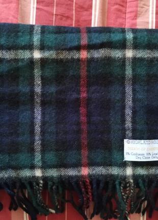 Highland house touch cashmere  мужской шарф. шотландия.3 фото