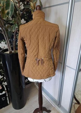 Оригинальная курточка massimo dutti, стёганная куртка, карамельный цвет