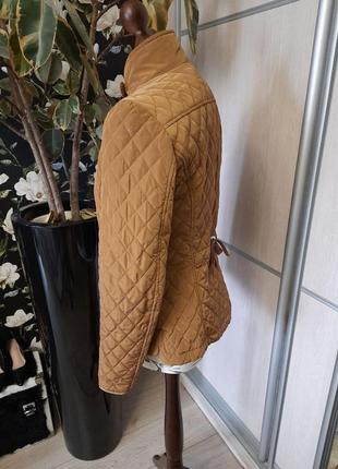Оригинальная курточка massimo dutti, стёганная куртка, карамельный цвет2 фото