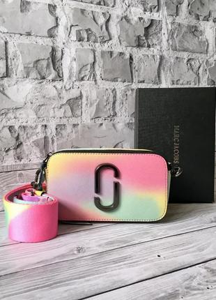 Стильна сумка marc jacobs snapshot різнокольорова