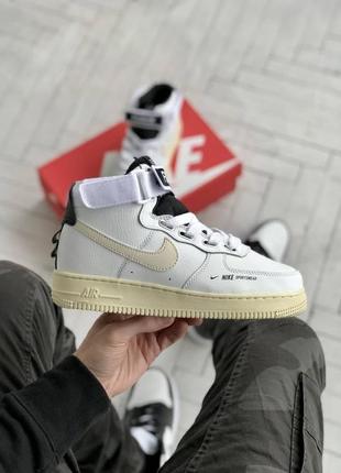 Женские кроссовки nike air force 1 high white  37-38-39-401 фото