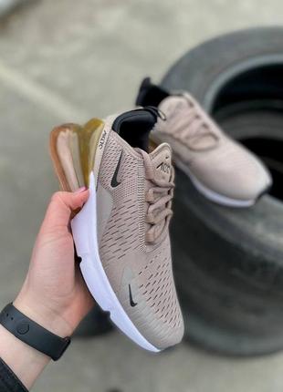 Жіночі кросівки nike air max 270 beige