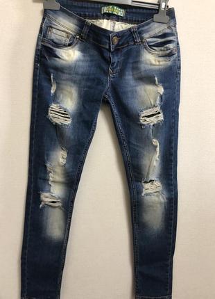 Варені джинси ,стильні джинси рвані , вузькі джинси, літні джинси1 фото