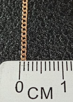 Золотая цепочка плетение панцырь ширина 1.5 мм длина 40 см