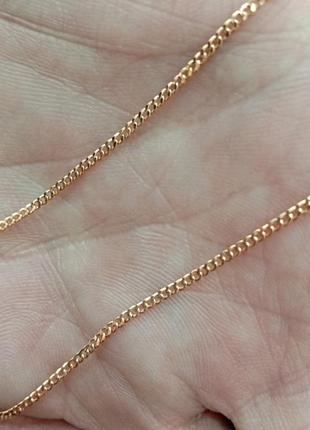 Золотая цепочка плетение панцырь ширина 1.5 мм длина 40 см