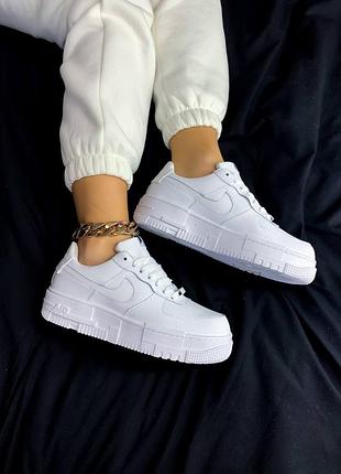 Жіночі кросівки nike air force 1 pixel white