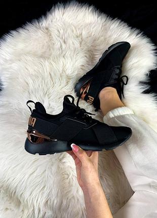 Жіночі кросівки puma muse black metal3 фото