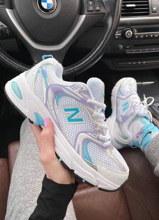 Жіночі кросівки new balance 530 white/mint