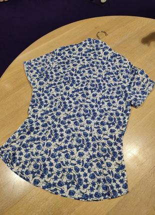 Летняя рубашка, блуза для женщин в цветочный принт h&m4 фото