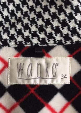 Необычное яркое лёгкое двустороннее двубортное пальто от бренда wanko размер 34, укр 40-429 фото