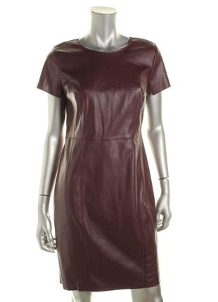 Елегантна сукня бордо кожзам international inc concepts - розмір м