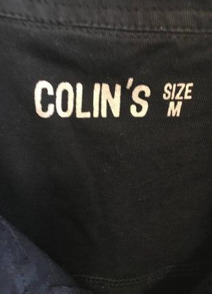 Мужская чёрная рубашка поло colin's в размере м4 фото