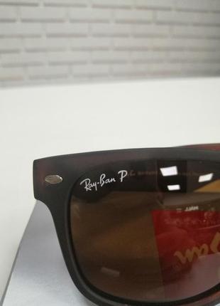 Солнцезащитные очки ray ban коричневые5 фото