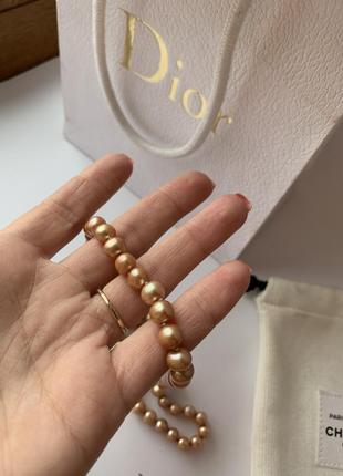 Намисто з рожевого морського перлів акойя (японія). золото 585 обмін5 фото