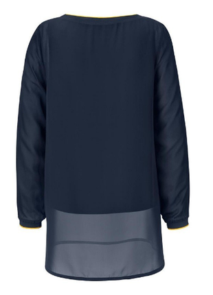 Эффектная двухслойная блуза-туника tchibo германия5 фото