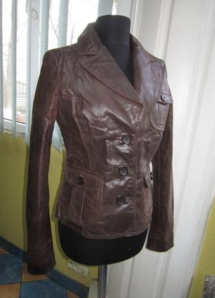Оригинальная женская кожаная куртка.кожа!3 фото