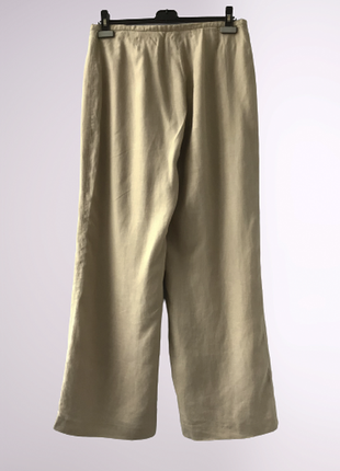 Льняные брюки marco pecci , германия,  высокая посадка, длина 106 см.3 фото