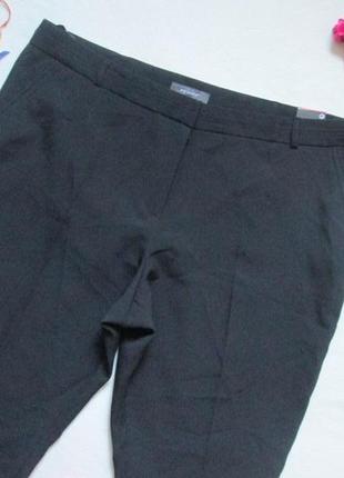 Классные классические укороченные базовые чёрные брюки батал высокая посадка primark.2 фото