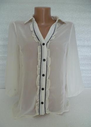 Блуза айворі шифонова, оригінал wallis1 фото