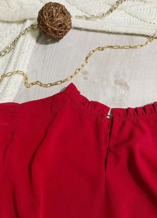 Блуза/dorothy perkins/рюші/червона блуза/рубашка/оверсайз/бренд.4 фото