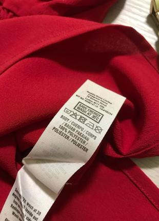 Блуза/dorothy perkins/рюші/червона блуза/рубашка/оверсайз/бренд.6 фото