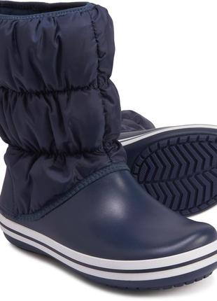 Жіночі чоботи crocs crocband winter puff boot, 100% оригінал